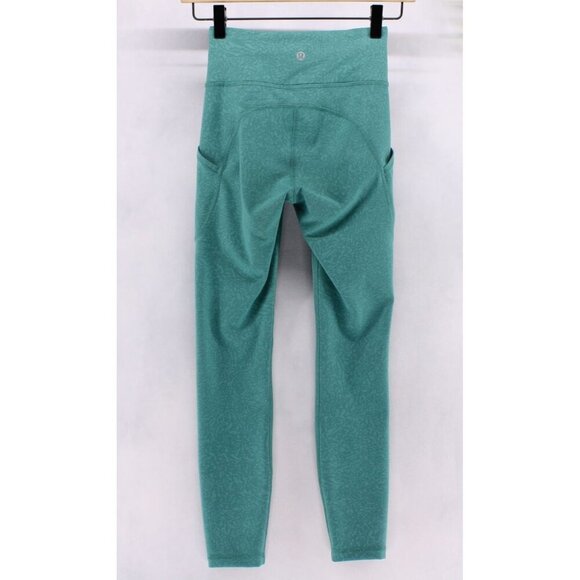 Lululemon Women's Invigorate High-Rise Tight Crunch Teal Lagoon Sz 2 - Picture 2 of 12